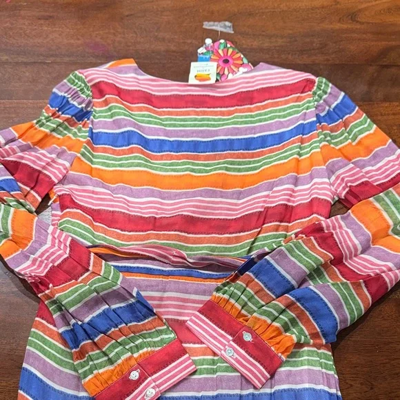 Anthropologie  Farm Rio Luana Rainbow Maxi Dress - Picture 10 of 12